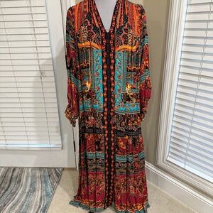 Anthropologie Bohemian Inspired Maxi Dress, Women's 1X